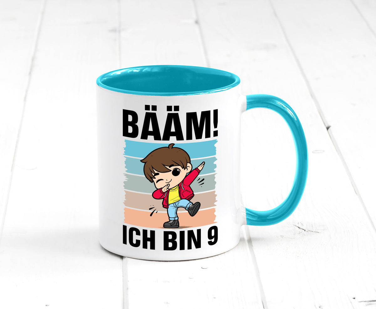 9. Geburtstag | Ich bin 9 Jahre Bäääm Dabbing Kind lustig Geschenkidee Geschenk Tasse