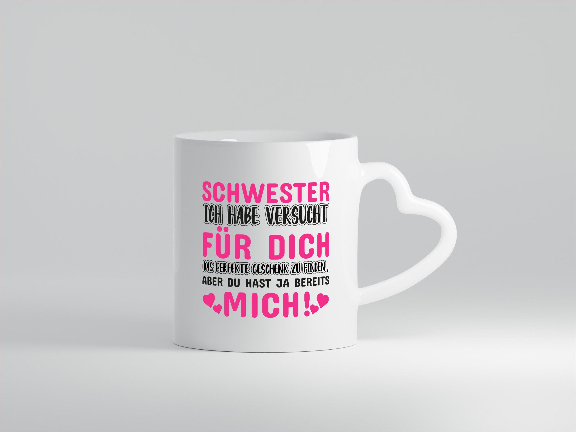 Schwester Tasse | lustiger Spruch Geschwisterliebe v2 Humor Geschenkidee