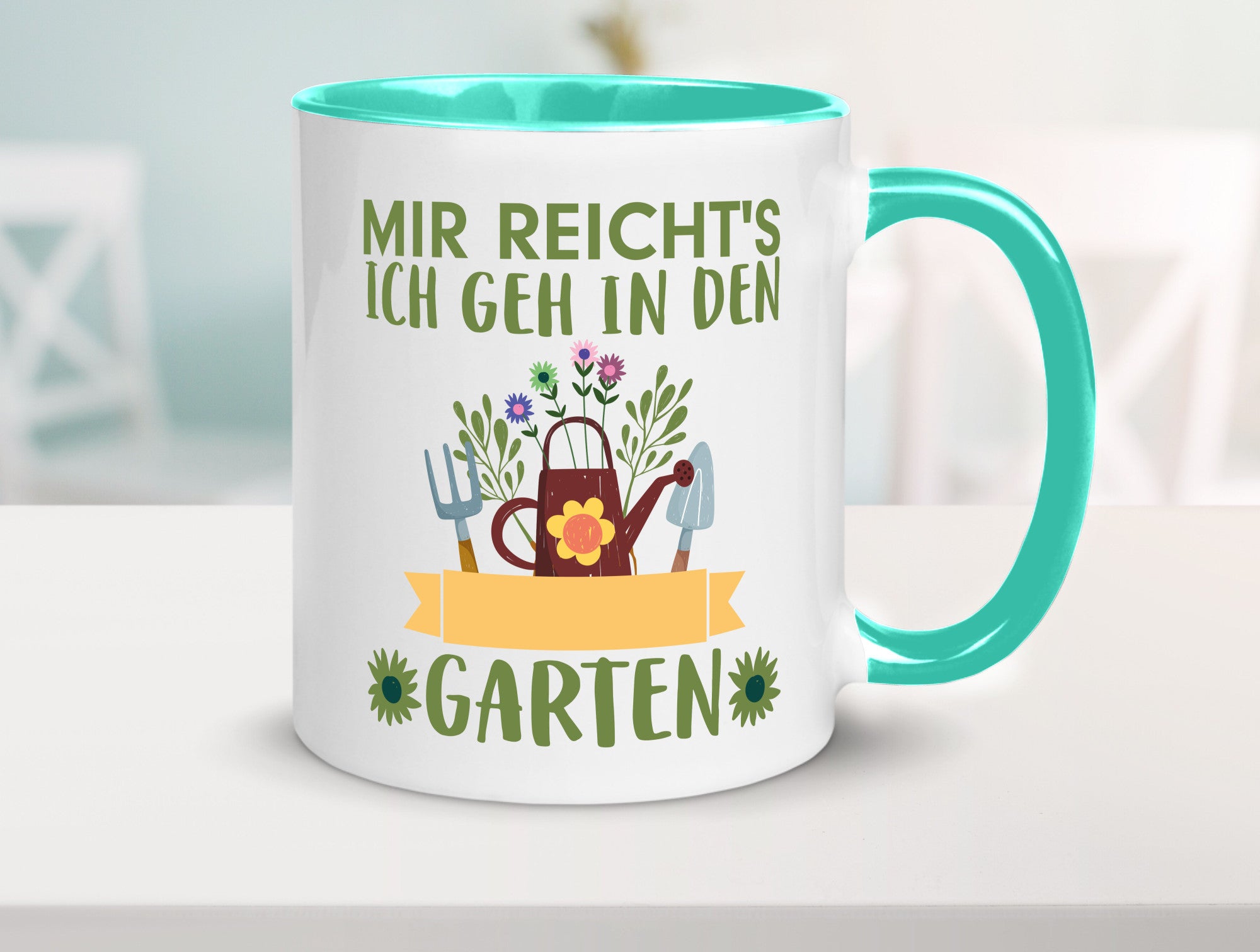 Ich geh in den Garten | Gärtner Tasse Gartenarbeit Humor Arbeit Kollegen Büro
