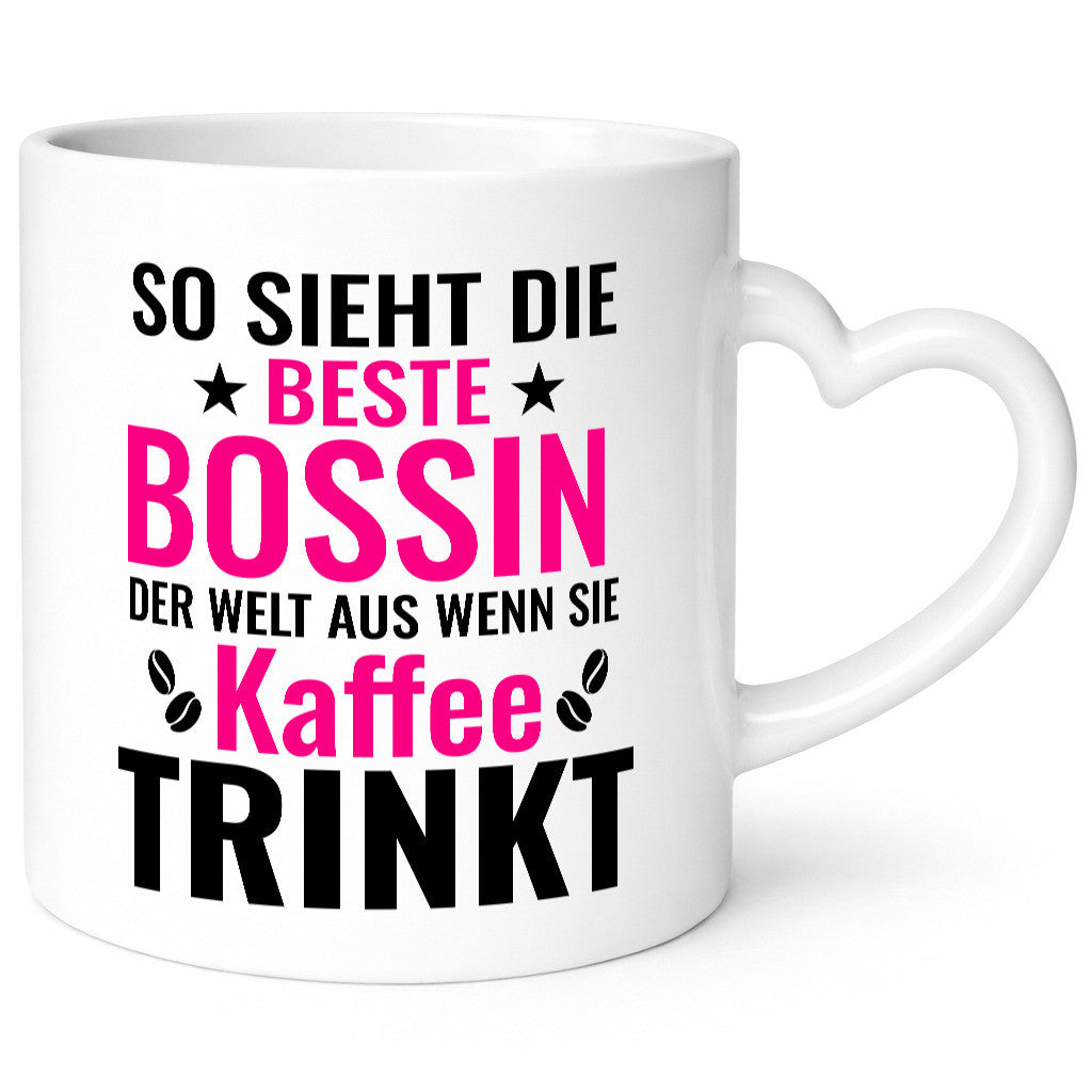 Kaffee trinkt: Bossin | Führungskraft Vorgesetzte lustig Humor Geschenkidee
