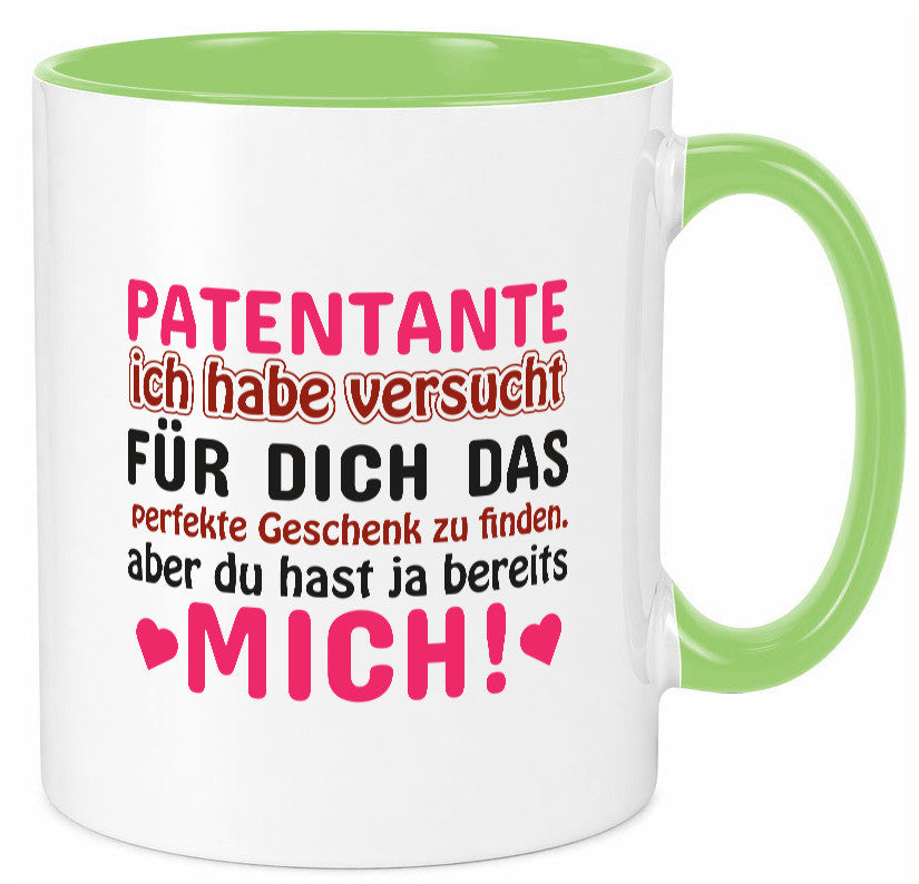 Patentante Tasse | lustiger Spruch Patin Tante Geschenk Humor Geschenkidee