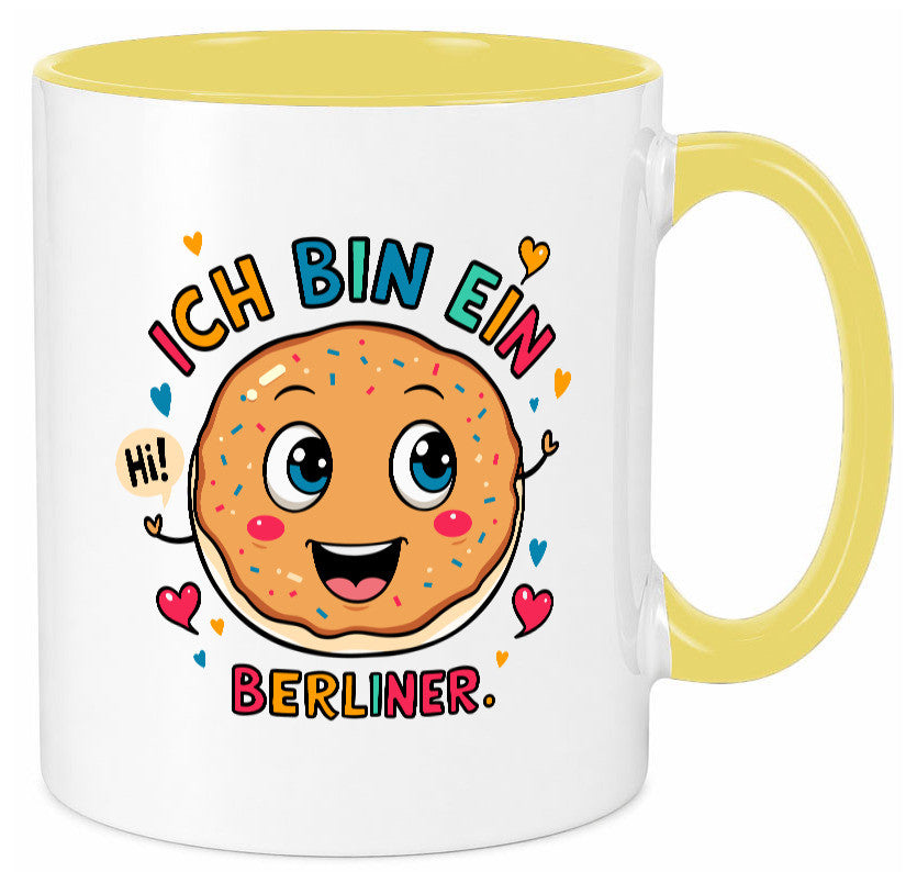 Ich bin ein Berliner | Krapfen Pfannkuchen Humor Geschenkidee Tasse