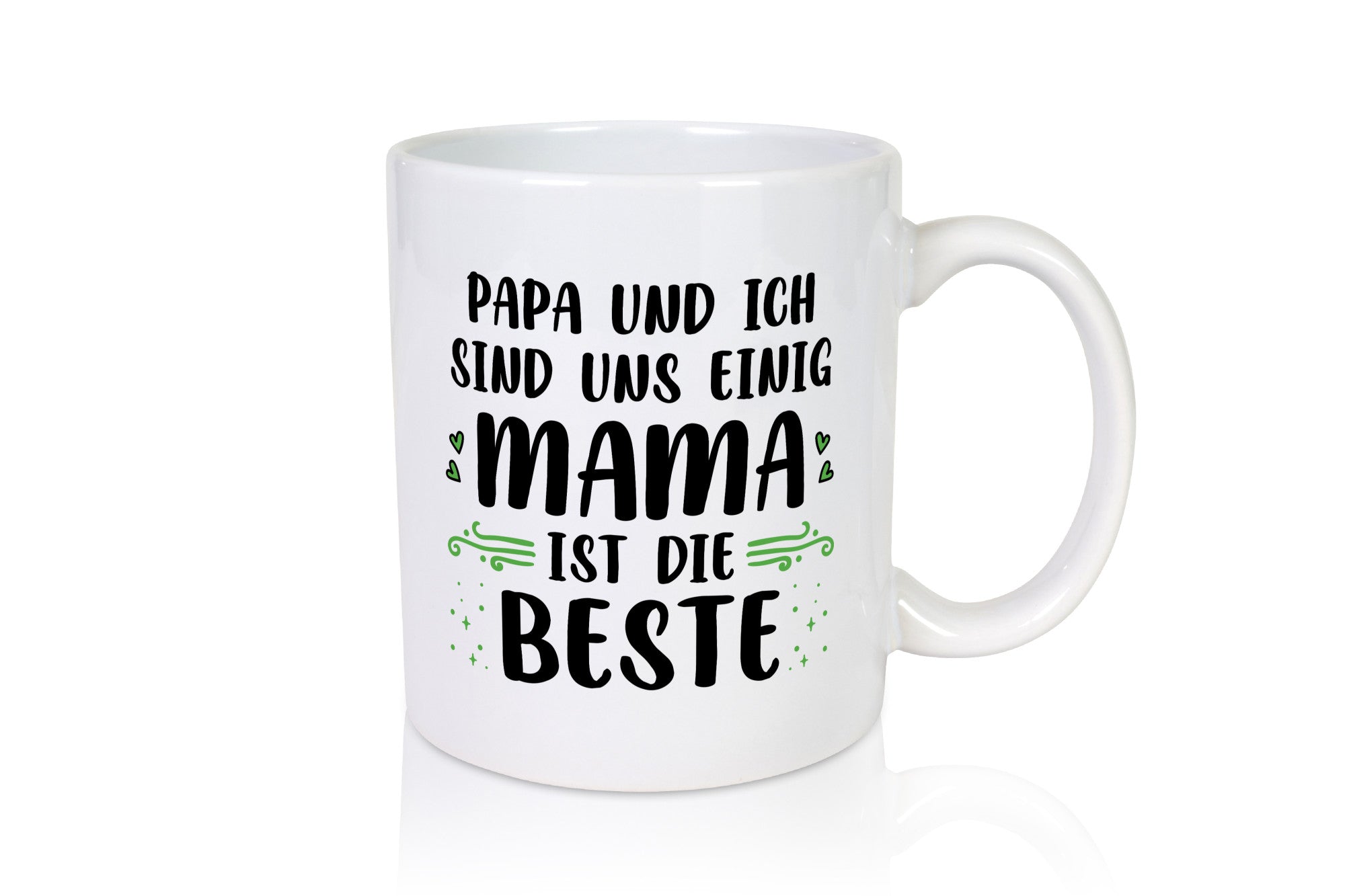 Papa und ich sind uns einig: Mama ist die Beste | Muttertagsgeschenk Familie