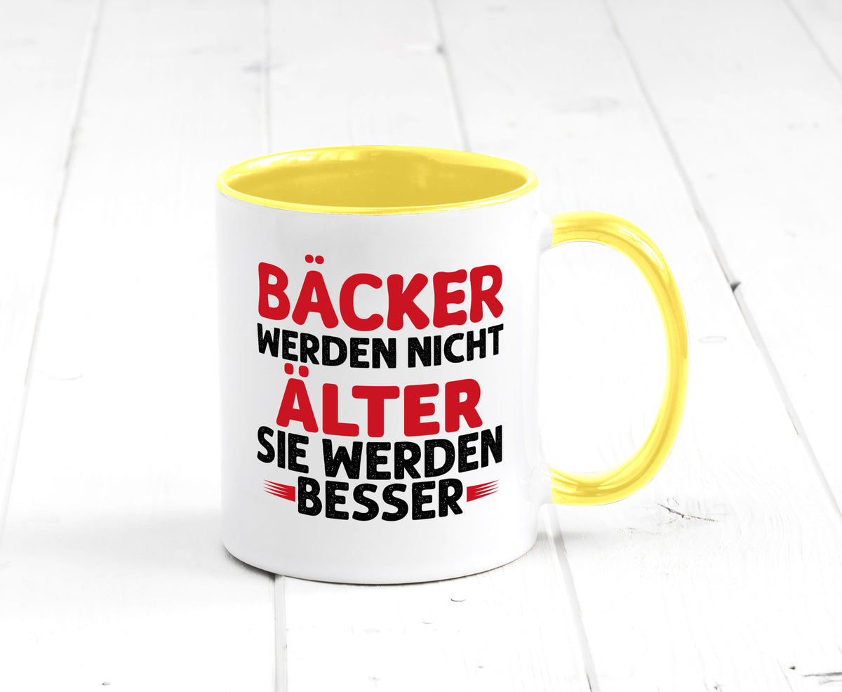 Bäcker werden nicht älter Sie besser lustig Humor Geschenkidee Geschenk Tasse