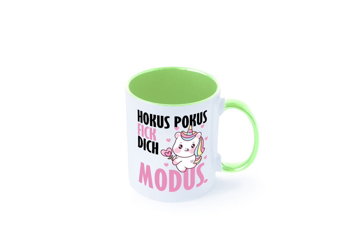 Hokus Pokus lustiger Spruch Geschenk Humor Geschenkidee Tasse
