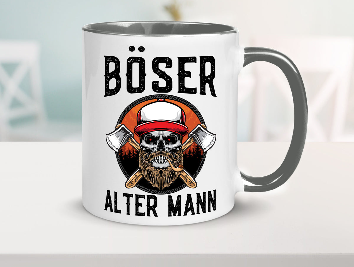 Böser alter Mann Humor Geschenkidee Tasse