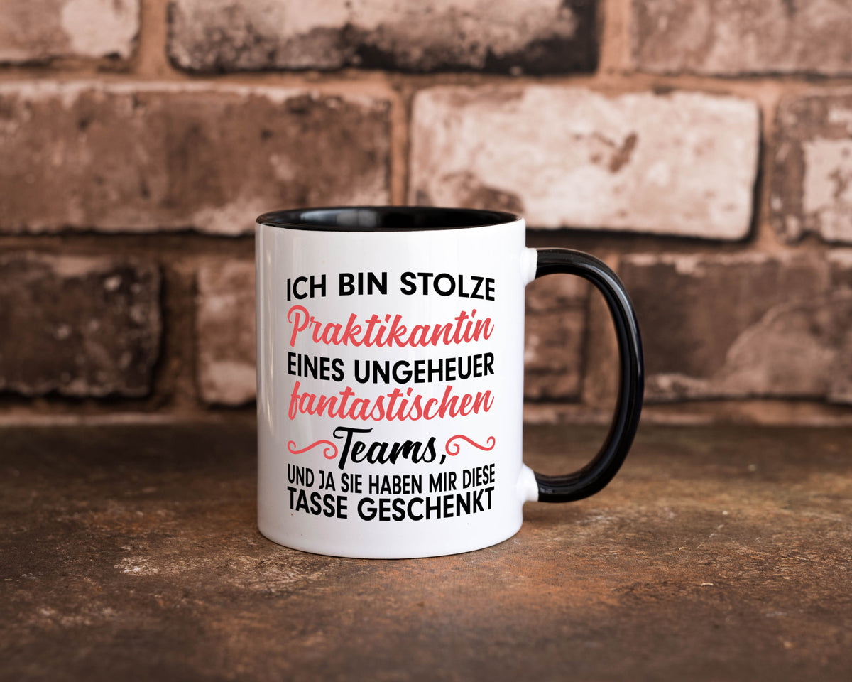 Stolze Praktikantin | Arbeitswelt Tasse Praktikum Geschenk Arbeit Kollegen Büro