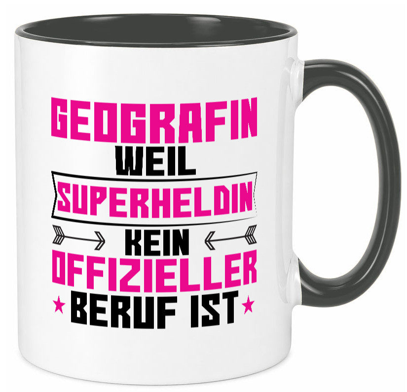 Superheldin Geografin | Geografie Geschenkidee Humor Tasse
