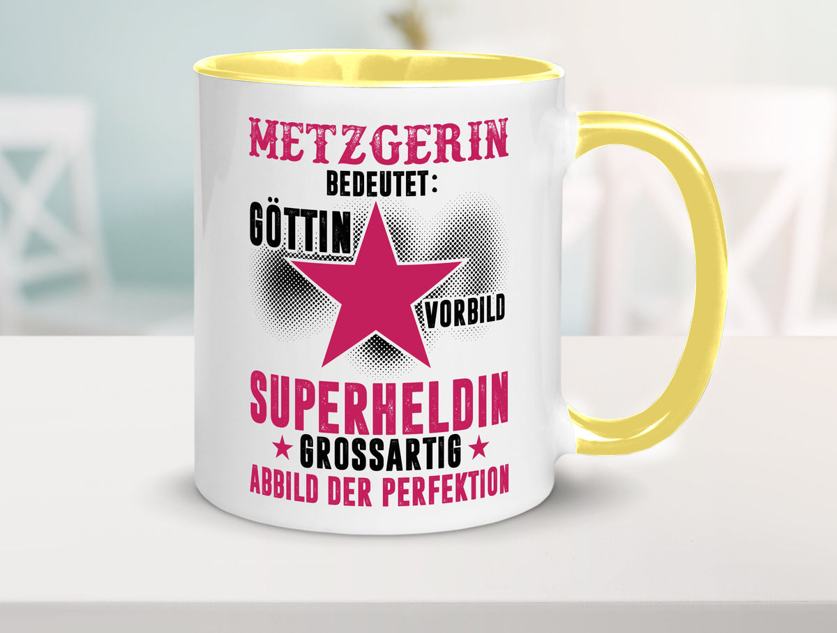 Bedeutung von Metzgerin | Fleischerin Geschenk Humor Geschenkidee lustiger Tasse