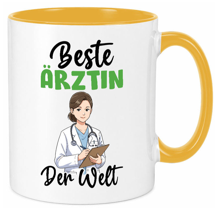 Beste Ärztin | Medizin Doktorin Fachärztin v2 Humor Geschenkidee Tasse