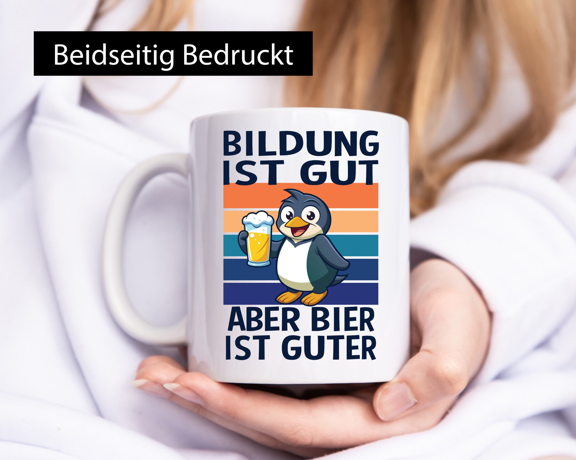 Bildung ist gut aber bier guter | sauf Spruch Geschenkidee Humor Tasse