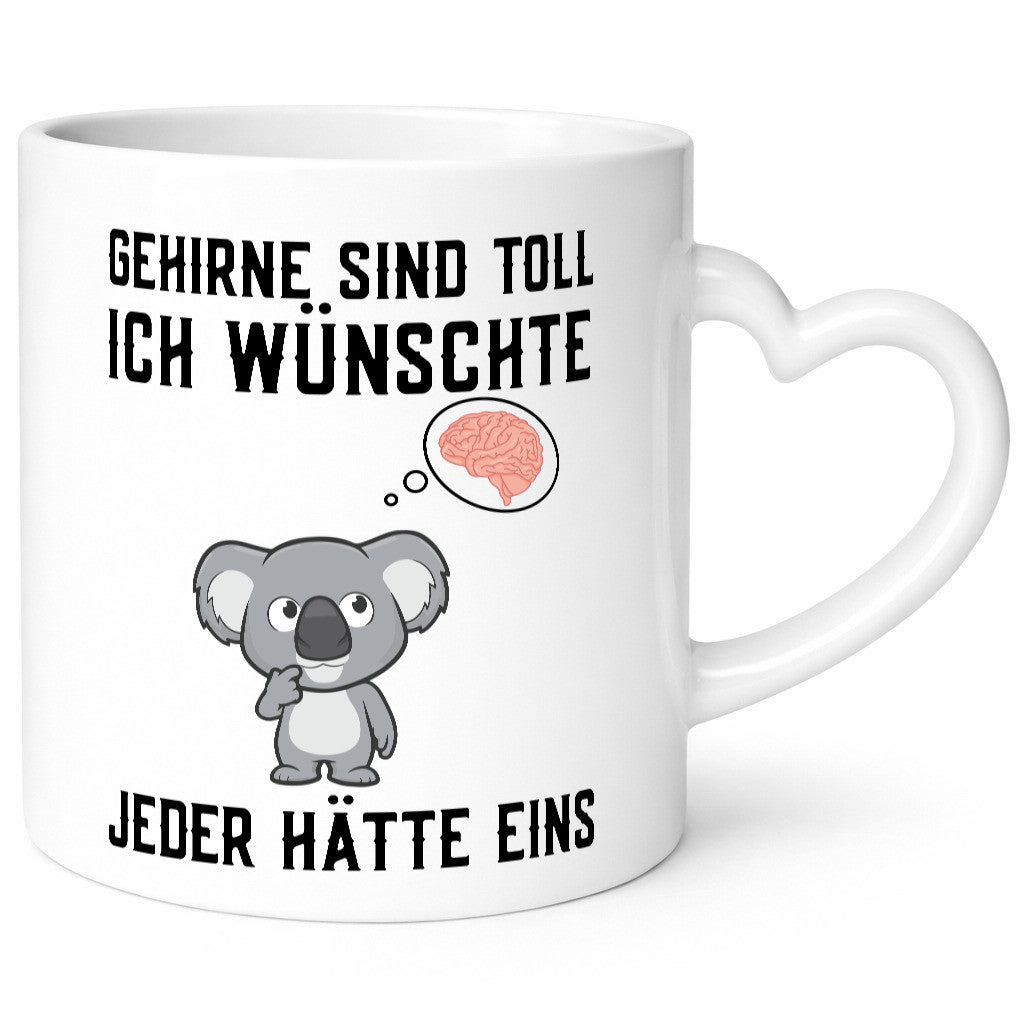 Gehirne sind toll | Dummheit Koala Comic witziger Spruch Geschenkidee Humor
