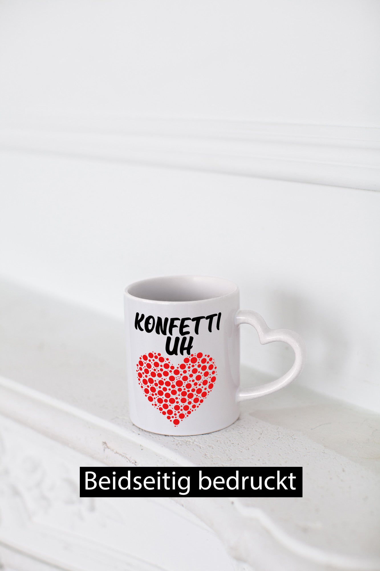 Konfetti im Herzen | buntes Herz Karneval Fasching lustig Humor Geschenkidee