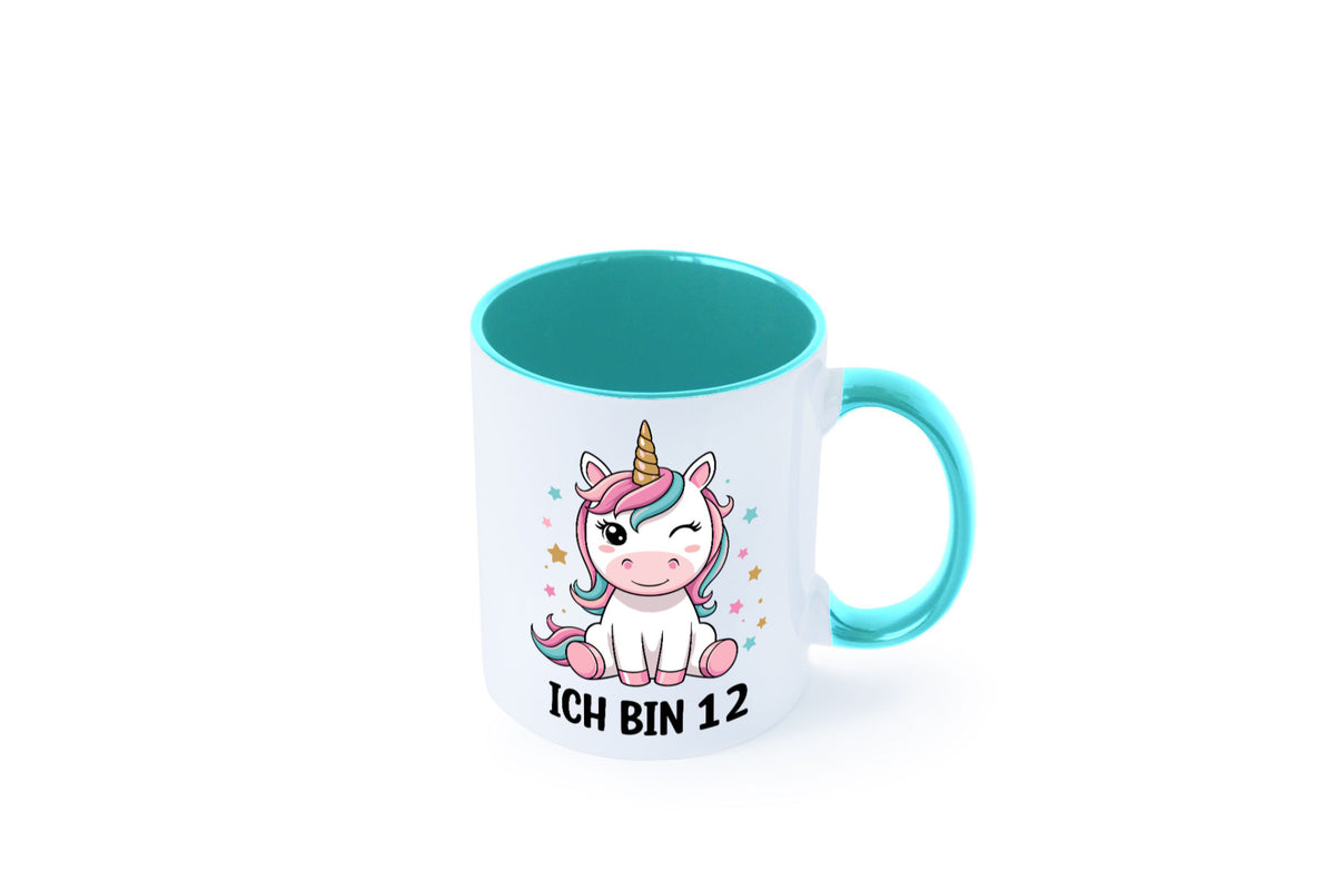 12. Geburtstag | 12 Jahre Einhorn Mädchen lustig Geschenkidee Geschenk Tasse
