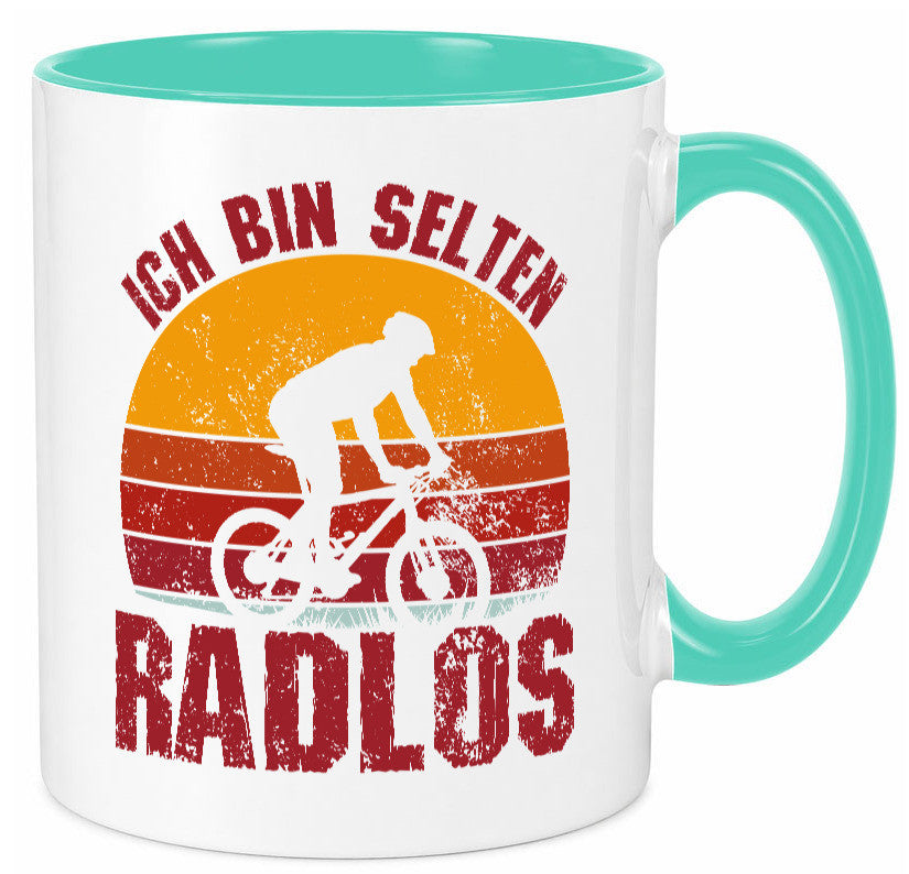 Ich bin Selten Radlos | Radfahrer Mountainbike Humor Geschenkidee Tasse