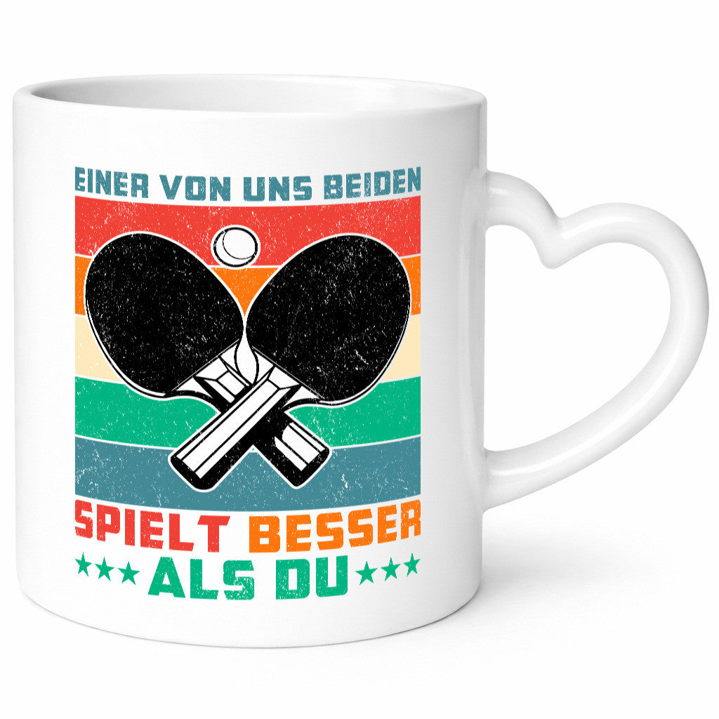 Einer von uns beiden spielt besser | Tennis Tischtennis lustig Humor