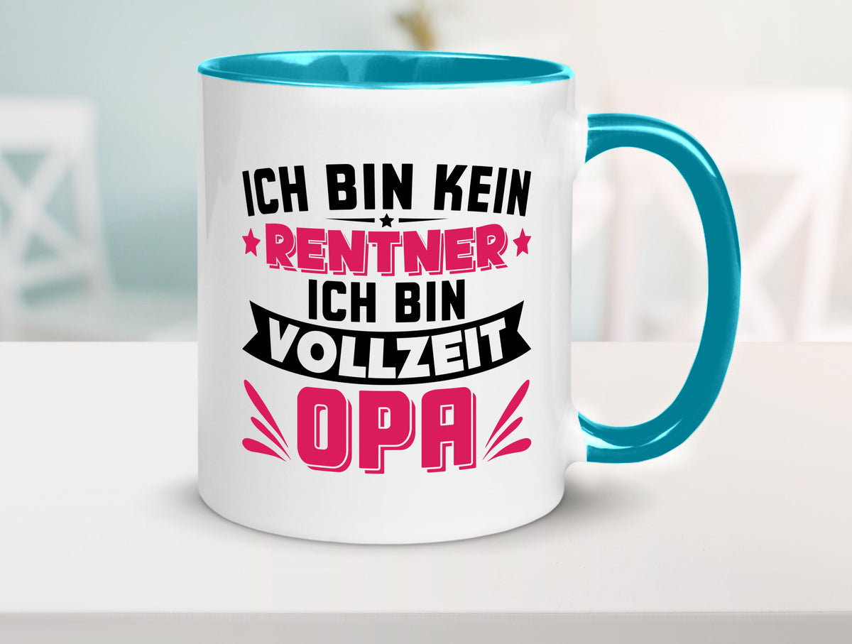 Ich bin vollzeit Opa | Rentner Ruhestand Großvater v2 Humor Familie Tasse