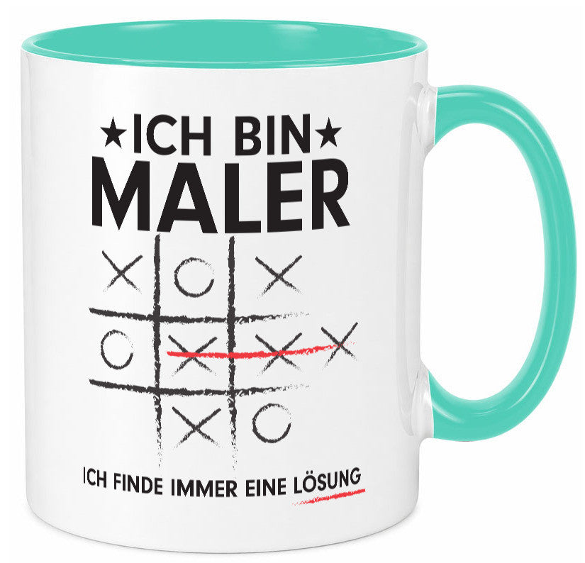 Löse Probleme: Maler | Malerei Geschenkidee Humor Tasse