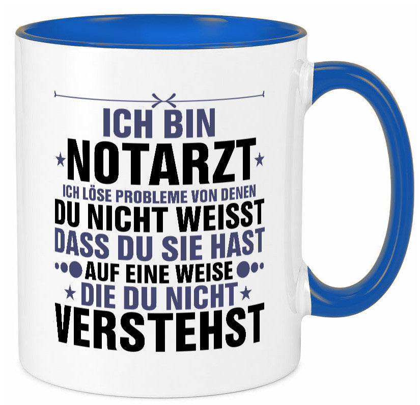 Löse Probleme: Notarzt | Arzt v2 Geschenkidee Humor Tasse