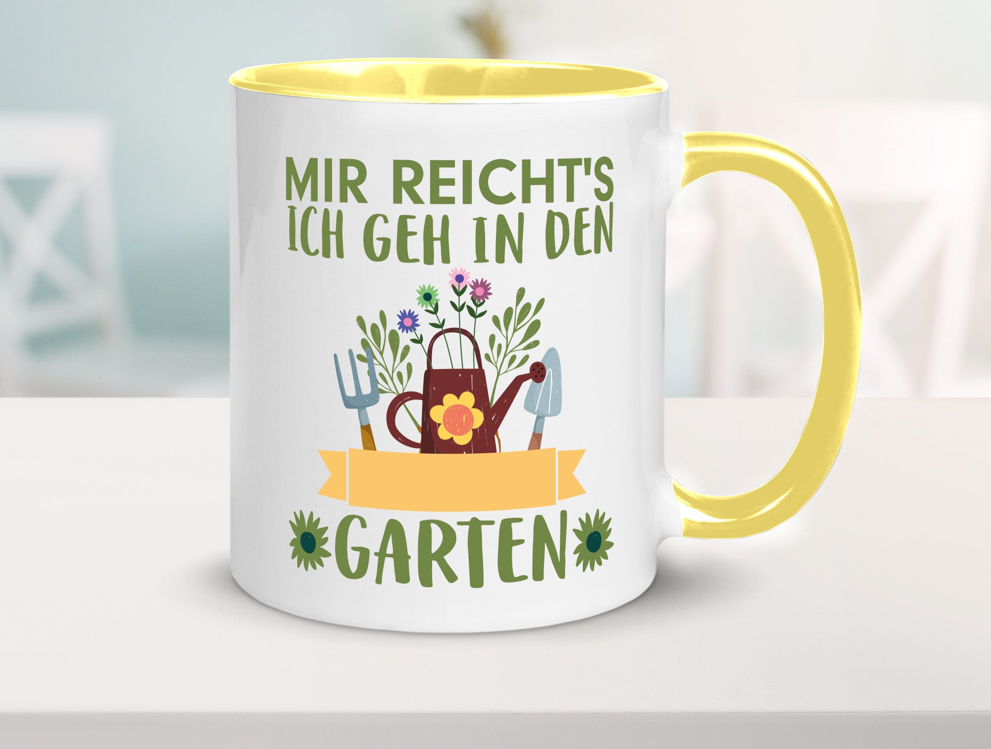 Ich geh in den Garten | Gärtner Tasse Gartenarbeit Humor Arbeit Kollegen Büro