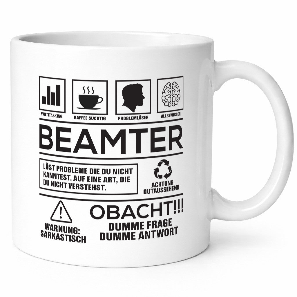 Achtung Probleme Beamter | Verbeamtung öffentlicher Dienst Geschenk Humor