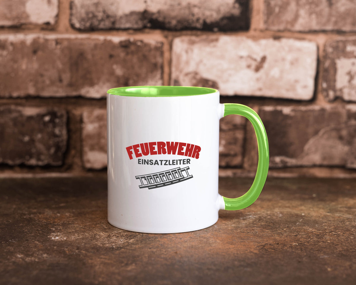 Feuerweher Einsatzleiter | Feuerwehrmann Feuerlöscher Geschenk Humor Tasse