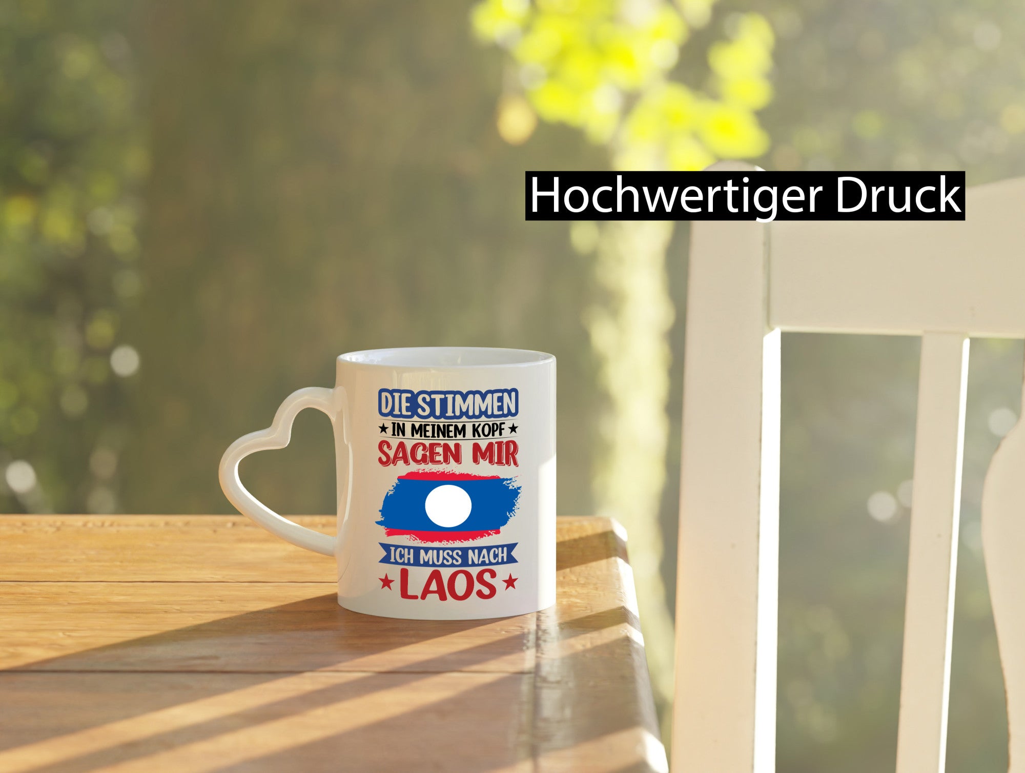 Laos | Urlaub Stimmen in meinem Kopf Traumland lustig Humor Geschenkidee