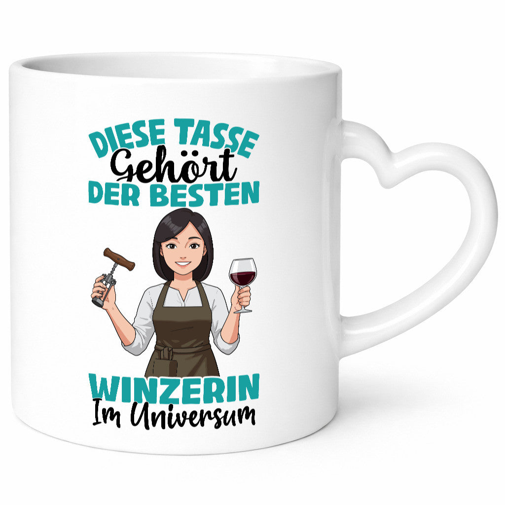 Im Universum: Winzerin | Weinbauer Wein lustiger Spruch Geschenk Humor