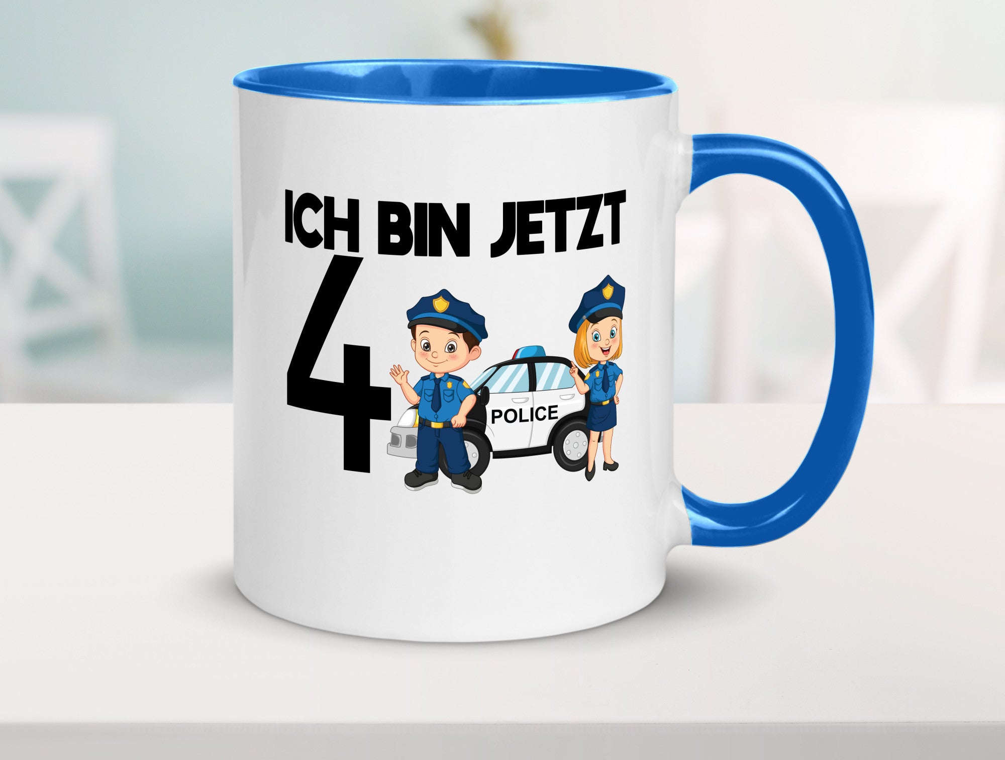 Ich bin jetzt 4 | Polizei 4. Geburtstag Jähriger Geschenk Geschenkidee lustiger