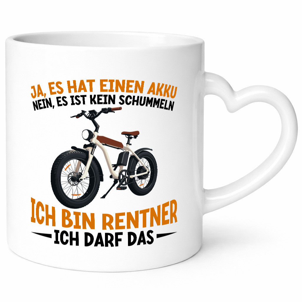 Rentner | E-Bike Elektrofahrrad für Geschenkidee Ruhestand Jubiläum Humor Tasse