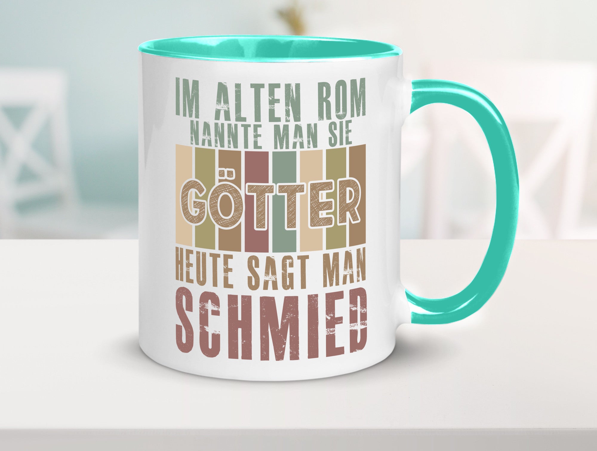 Heute sagt man: Schmied | schmieden lustig Humor Geschenkidee Geschenk Tasse