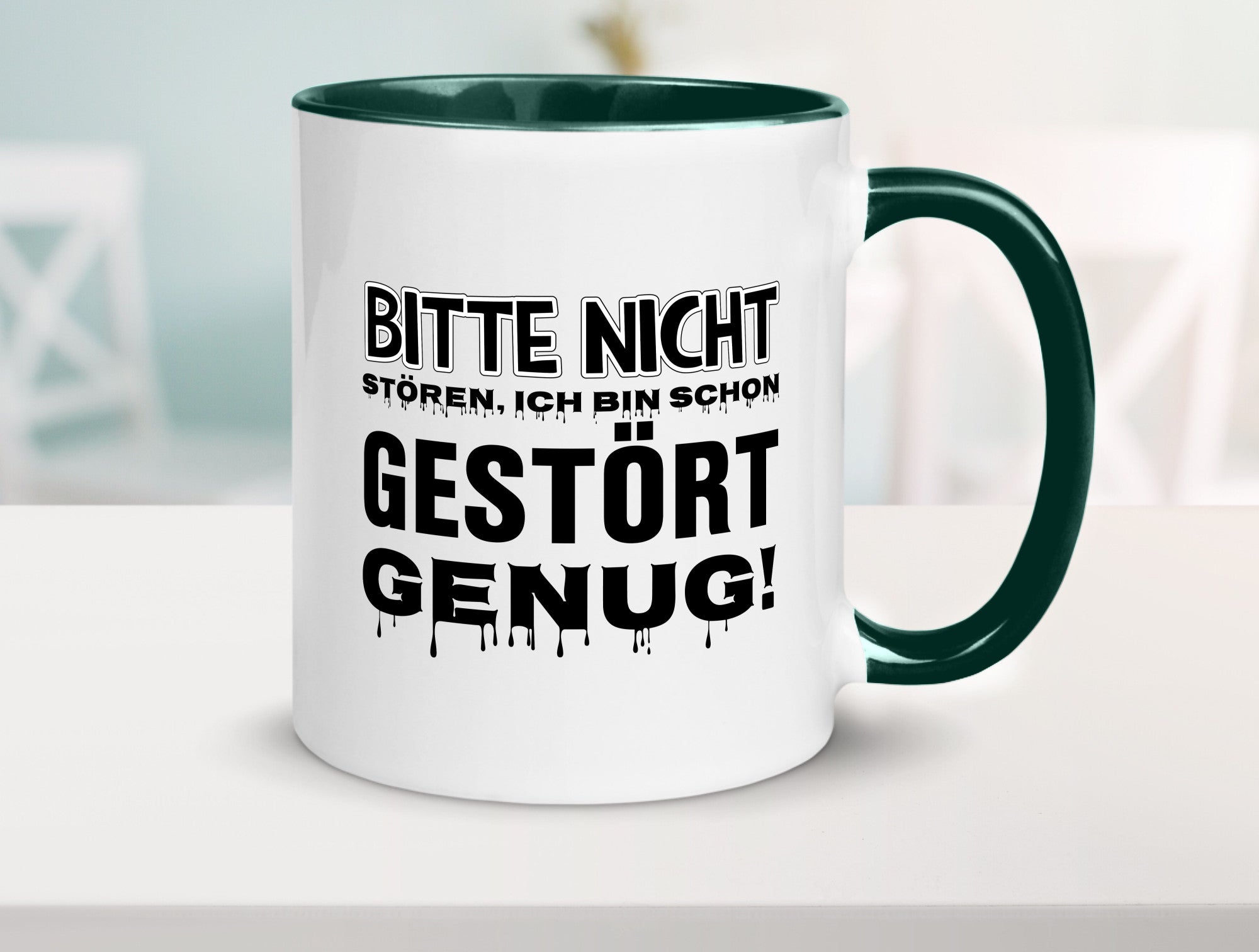 Ich bin schon gestört lustiger Spruch Geschenk Humor Geschenkidee Tasse