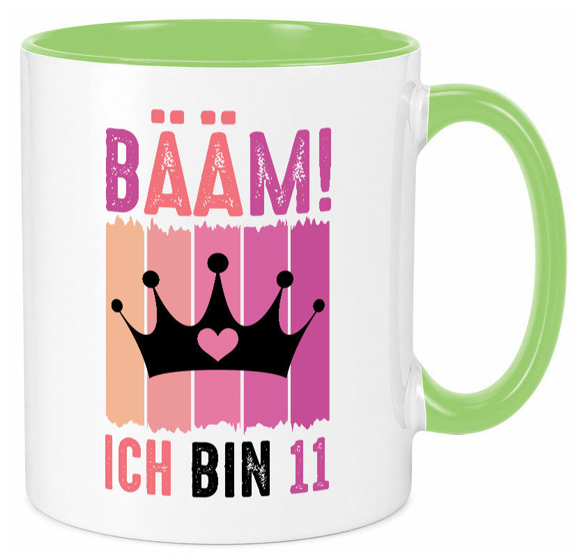 11. Geburtstag | 11 Jahre Bääm ich bin Krone Humor Geschenkidee Tasse