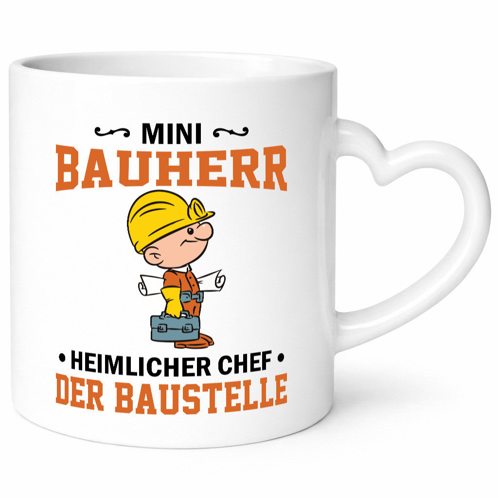 Mini Bauherr Heimlicher Chef | Bauen Bagger lustige Arbeit Kollegen Büro