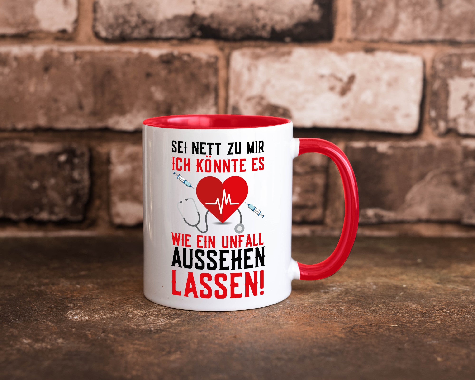 Sei nett zu mir | Krankenschwester Arzt Klinik Spritze v2 lustig Humor