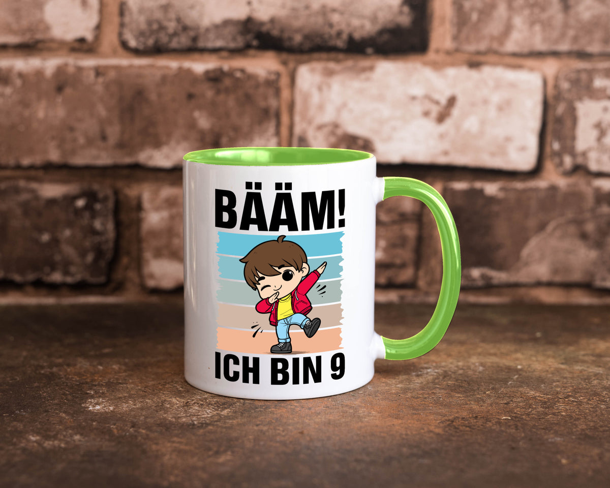 9. Geburtstag | Ich bin 9 Jahre Bäääm Dabbing Kind lustig Geschenkidee Geschenk Tasse