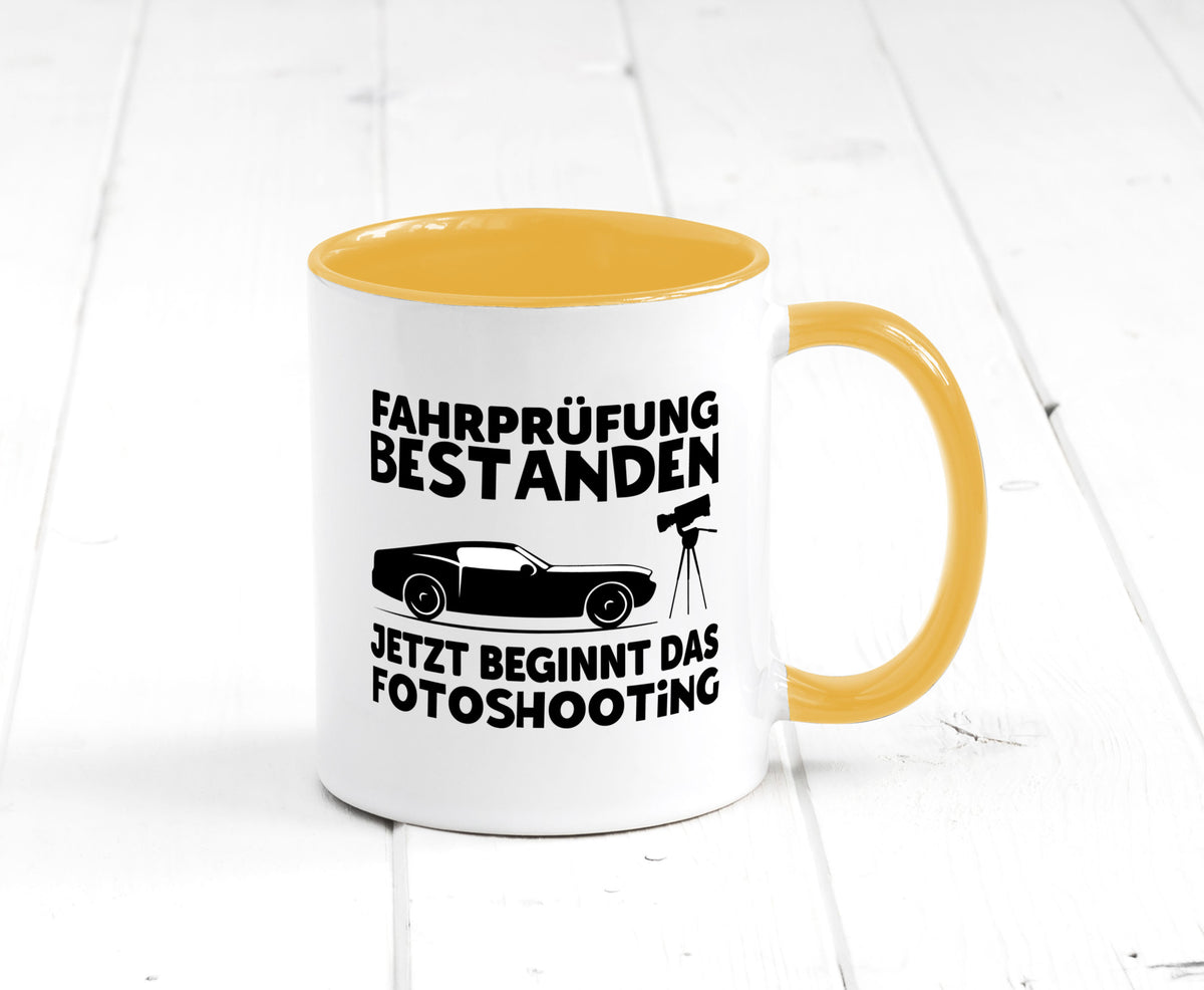 Fahrprüfung bestanden | Autofahren Führerschein Geschenk Humor Geschenkidee Tasse
