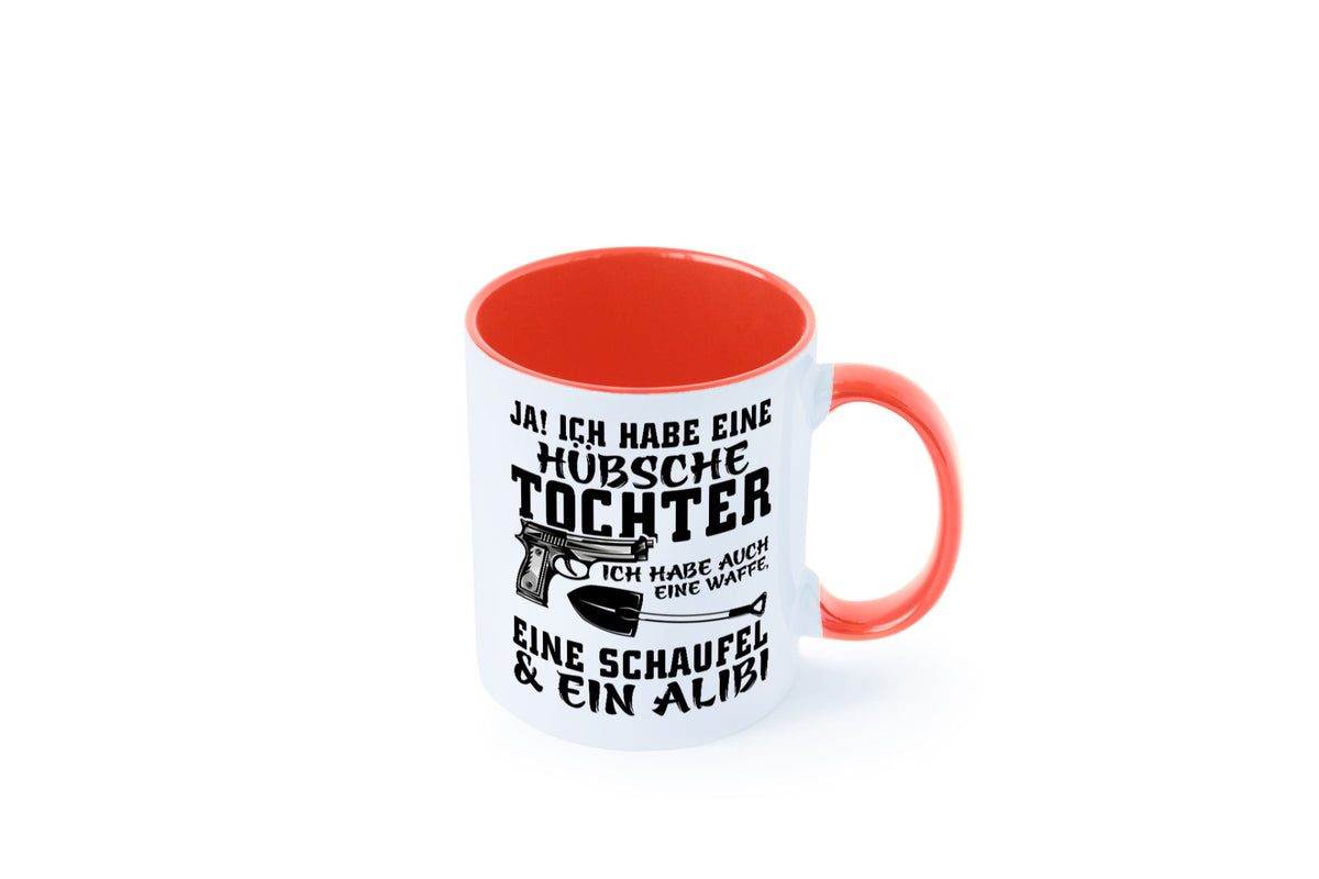 Hübsche Tochter Geschenk Familie Geschenkidee lustiger Spruch Tasse