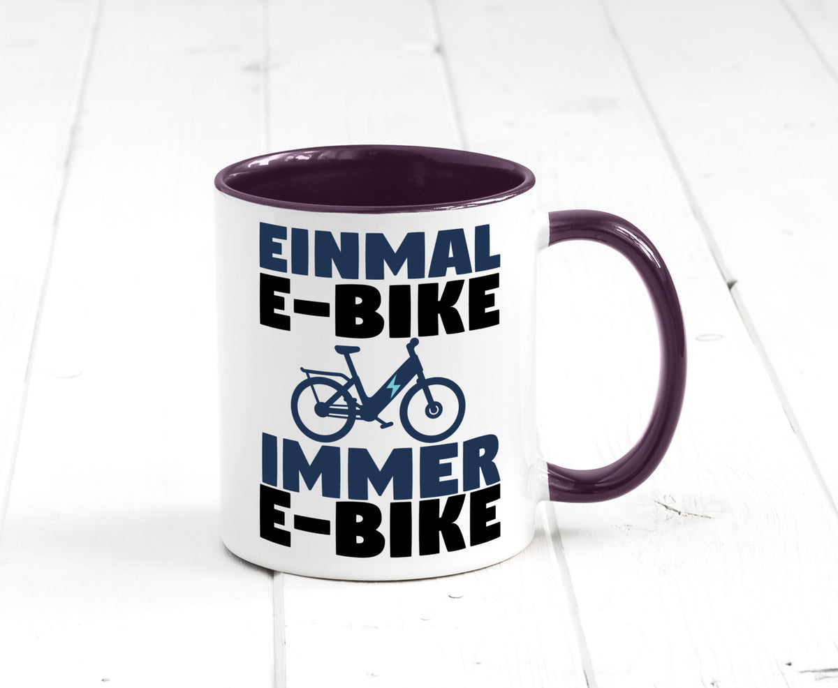 E-Bike Fahrer | Radfahrer Tasse Fahrrad Elektrorad lustiger Spruch Geschenk