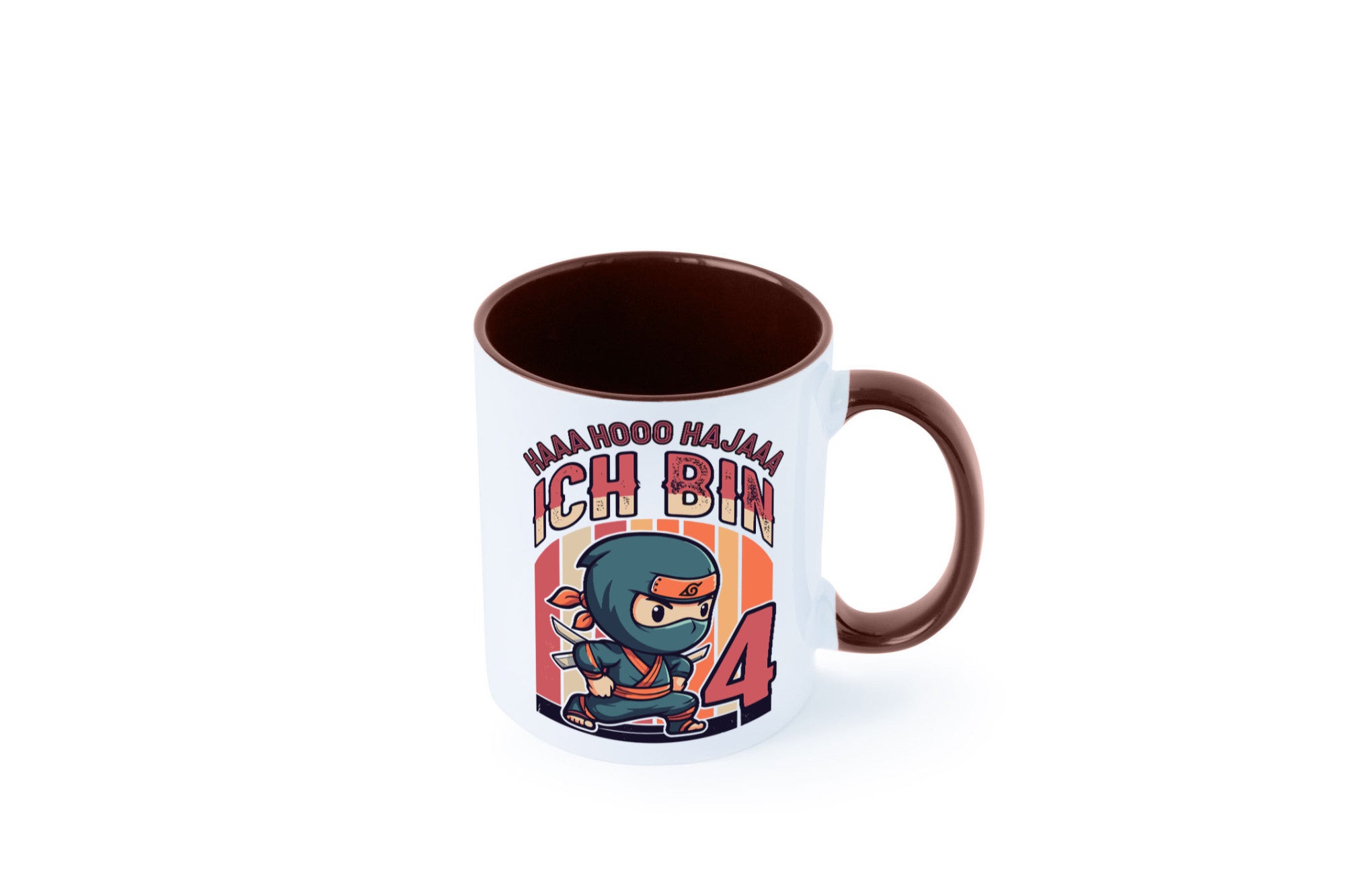 4. Geburtstag | Ninja Junge 4 Jahre lustiger Spruch Geschenk Geschenkidee Tasse
