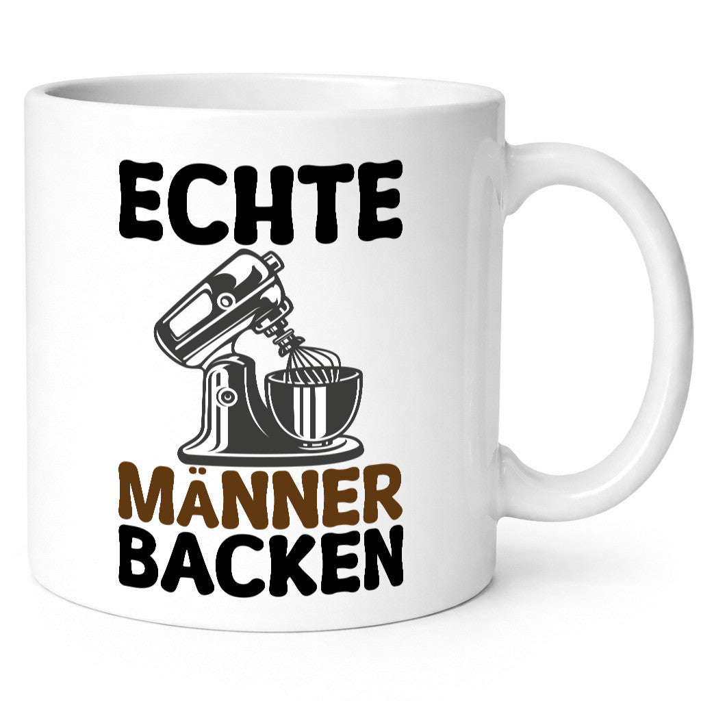 Echte Männer Backen | Bäcker Kuchen Geschenkidee Humor Tasse