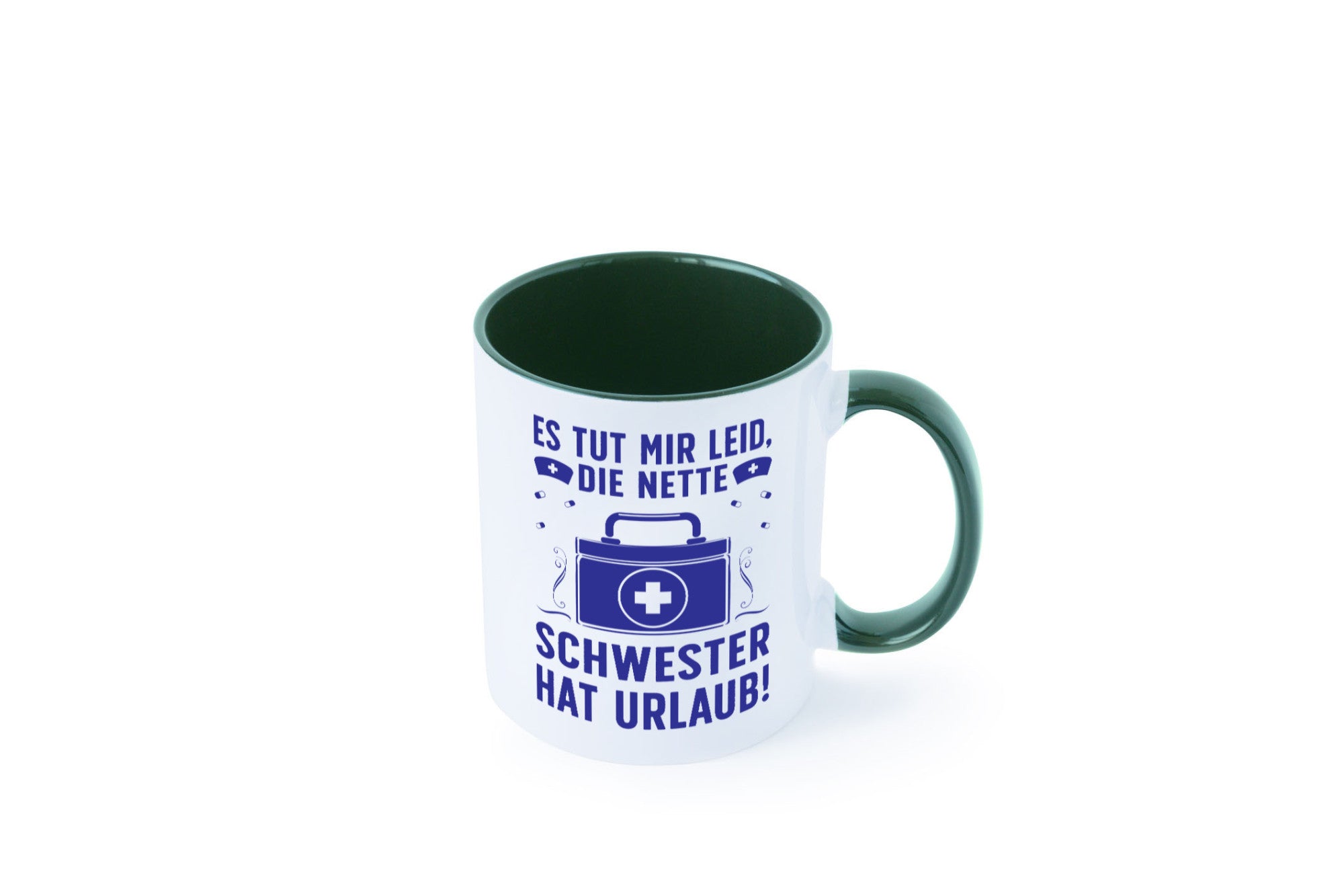 Nette Schwester hat Urlaub | Arztkoffer Tabletten lustiger Spruch Geschenk