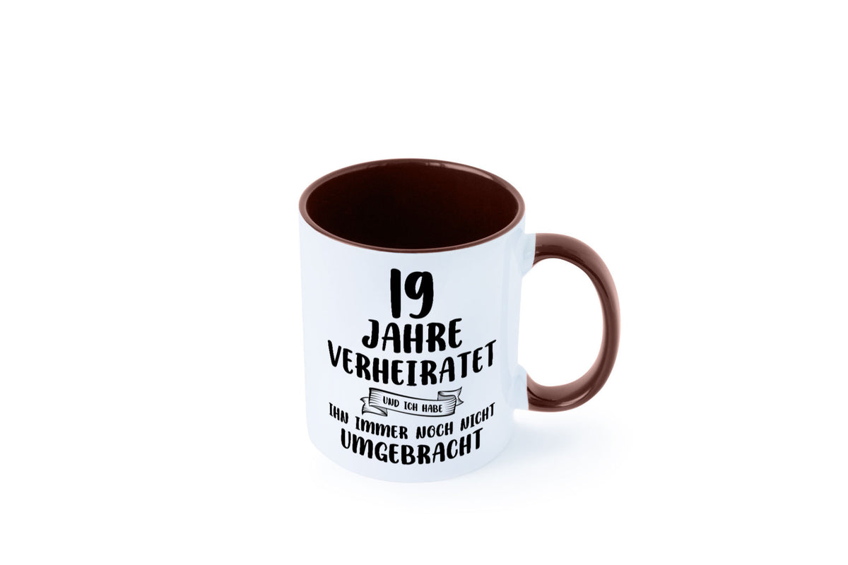 19 Jahre Verheiratet, immer noch am Leben! lustig Humor Geschenkidee Geschenk Tasse