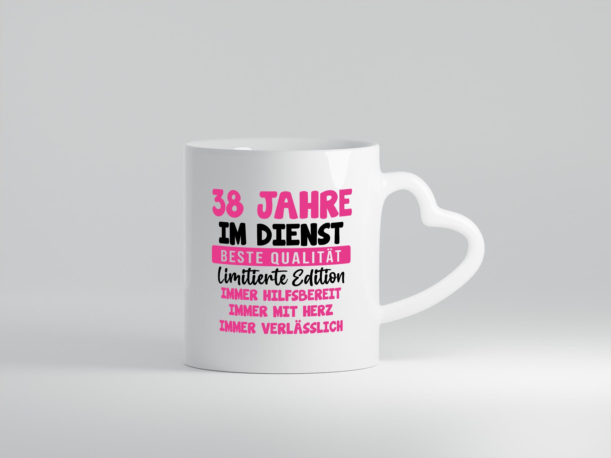 38 Jahre im Dienst | Jubiläum Arbeit v10 lustiger Spruch Geschenk Kollegen Büro