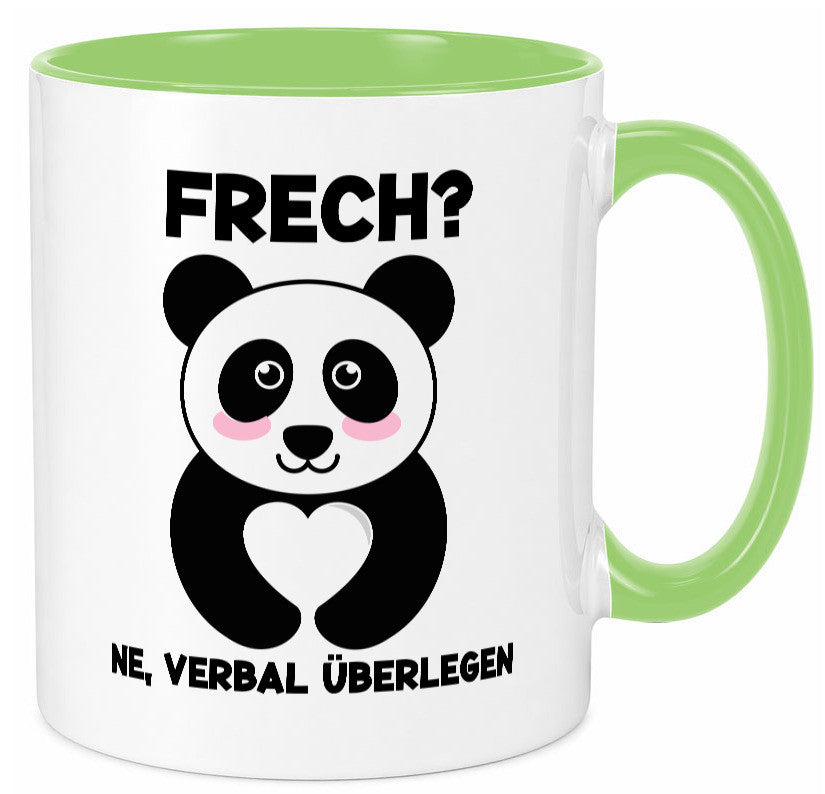 Frech | Verbal überlegen süßer Pandabär kecker Spruch lustiger Geschenk Humor Tasse