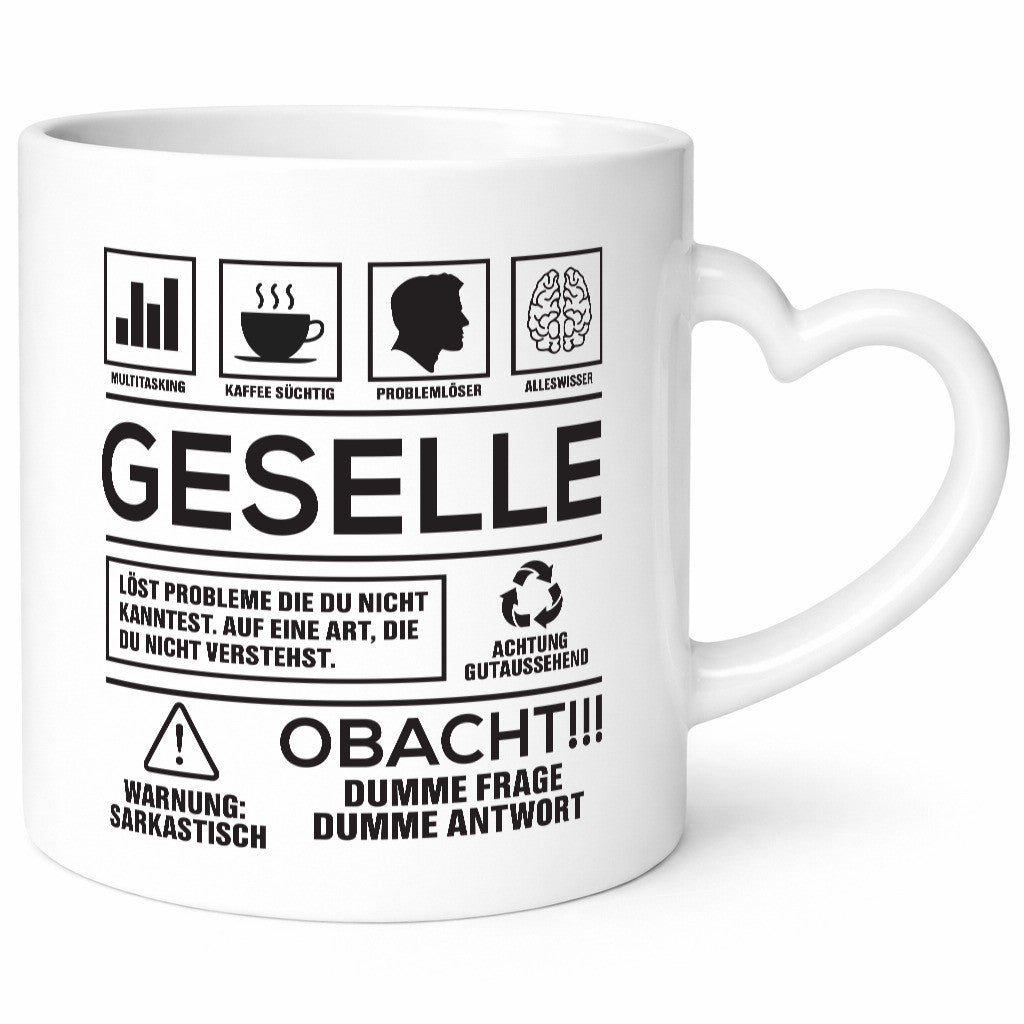 Achtung Probleme Geselle | Handwerker Geschenk Humor Geschenkidee lustig