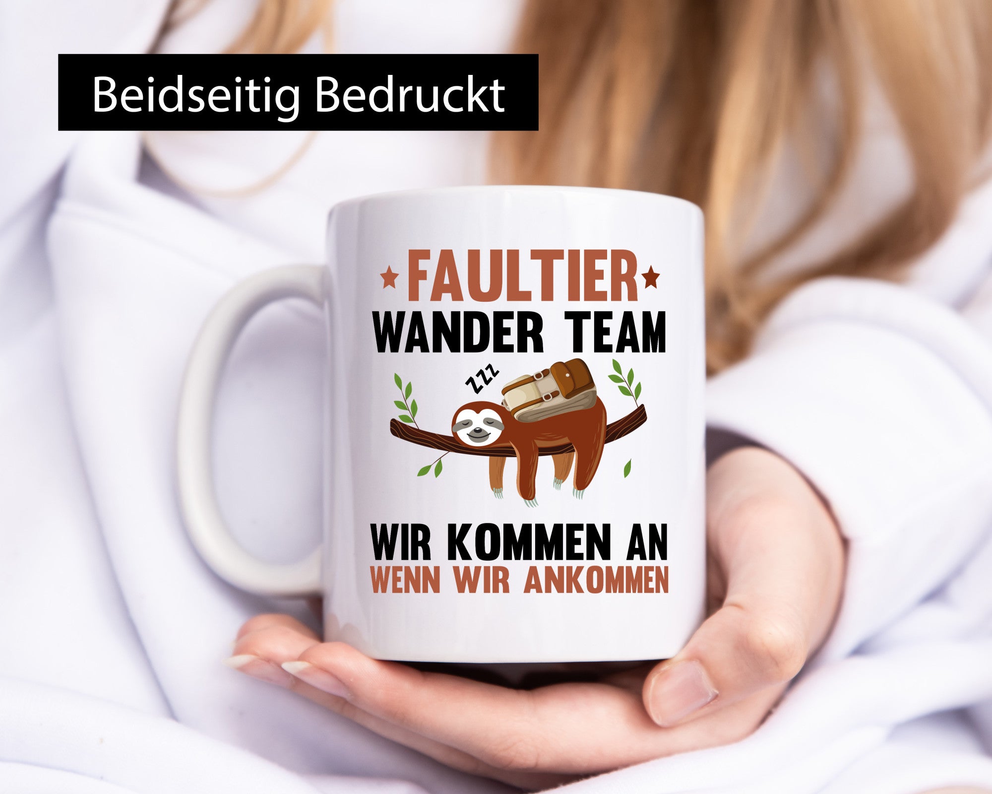 Faultier Wanderteam | Spruch Motiv Wandern lustig Tierliebhaber Humor Geschenk