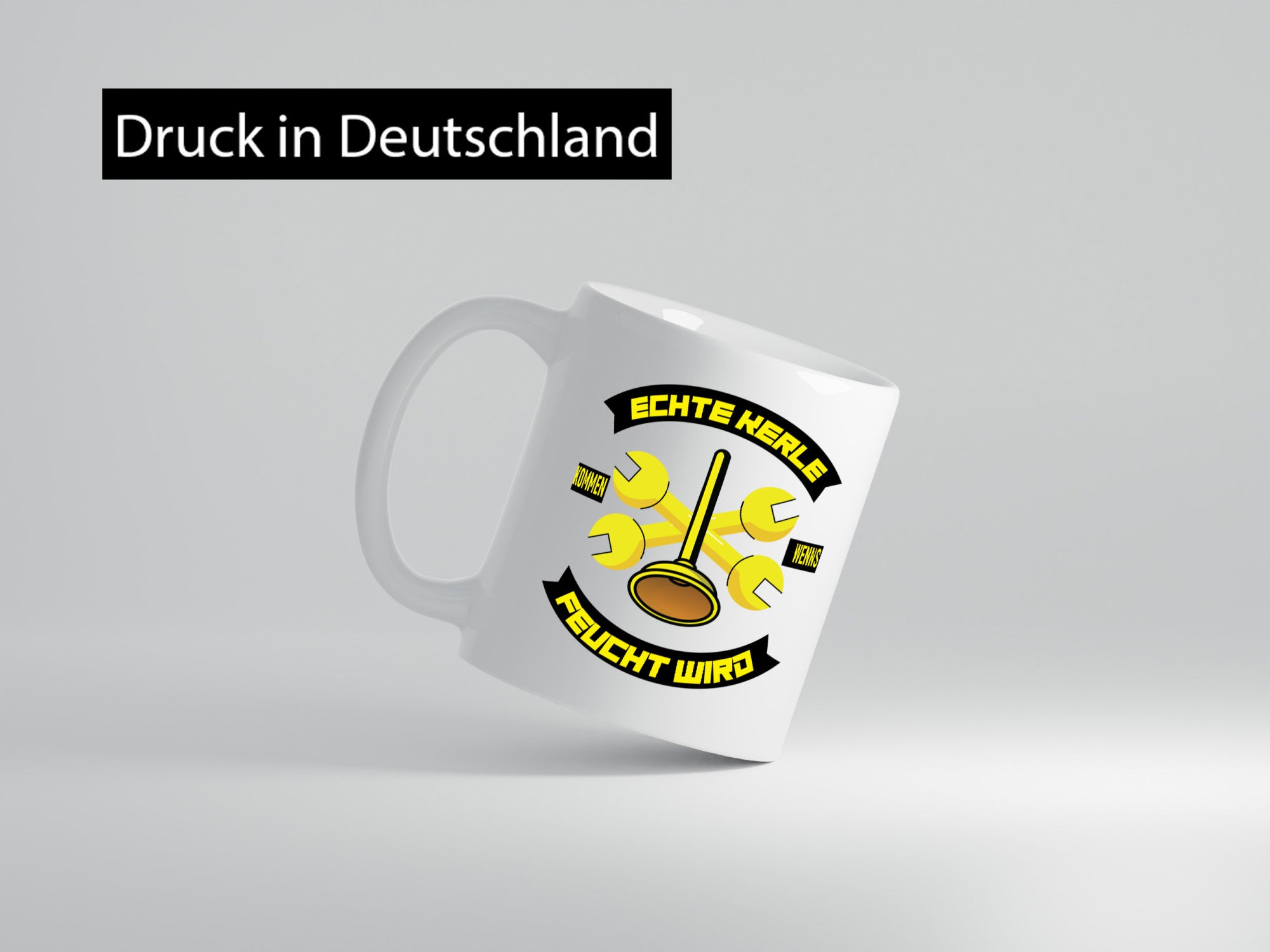 Klempner | Echte Kerle kommen wenns feucht wird Geschenk Humor Geschenkidee