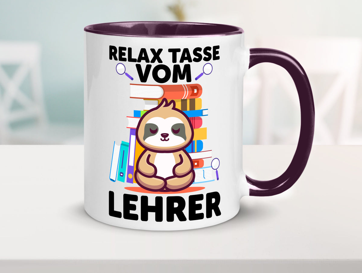 Relax Tasse: Lehrer | Schule Beruf Schüler lustiger Spruch Geschenk Arbeit