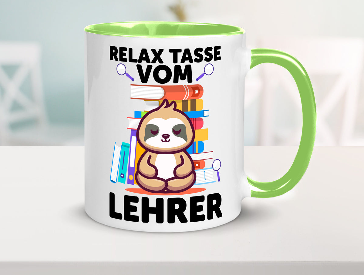 Relax Tasse: Lehrer | Schule Beruf Schüler lustiger Spruch Geschenk Arbeit
